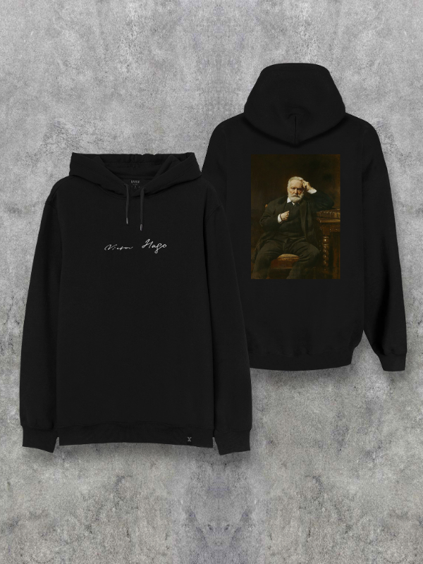 Victor Hugo Special Design Printed Hooded Unisex Sweatshirt Hoodie